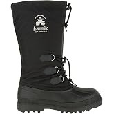 Kamik Men's Canuck Snow Boot with -40&deg;F Zylex Insulation | Seam-Sealed Nylon, Durable Rubber Shell, Deep Self-Cleaning Treads, Adjustable Snow Collar, Moisture-Wicking Liner