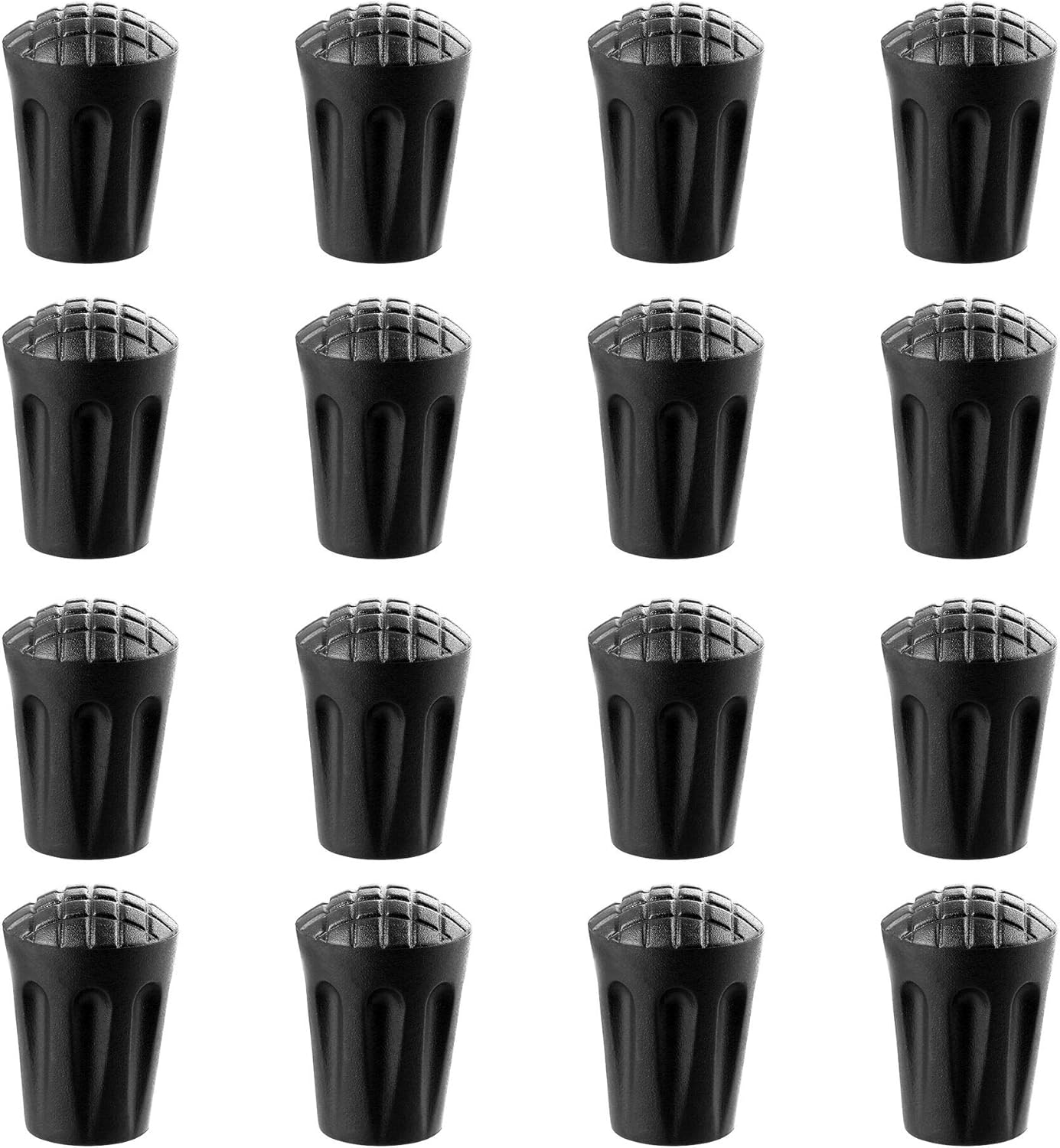 BornFeel Walking Stick Rubber Tips 16 Pack Walking Pole Ferrule
