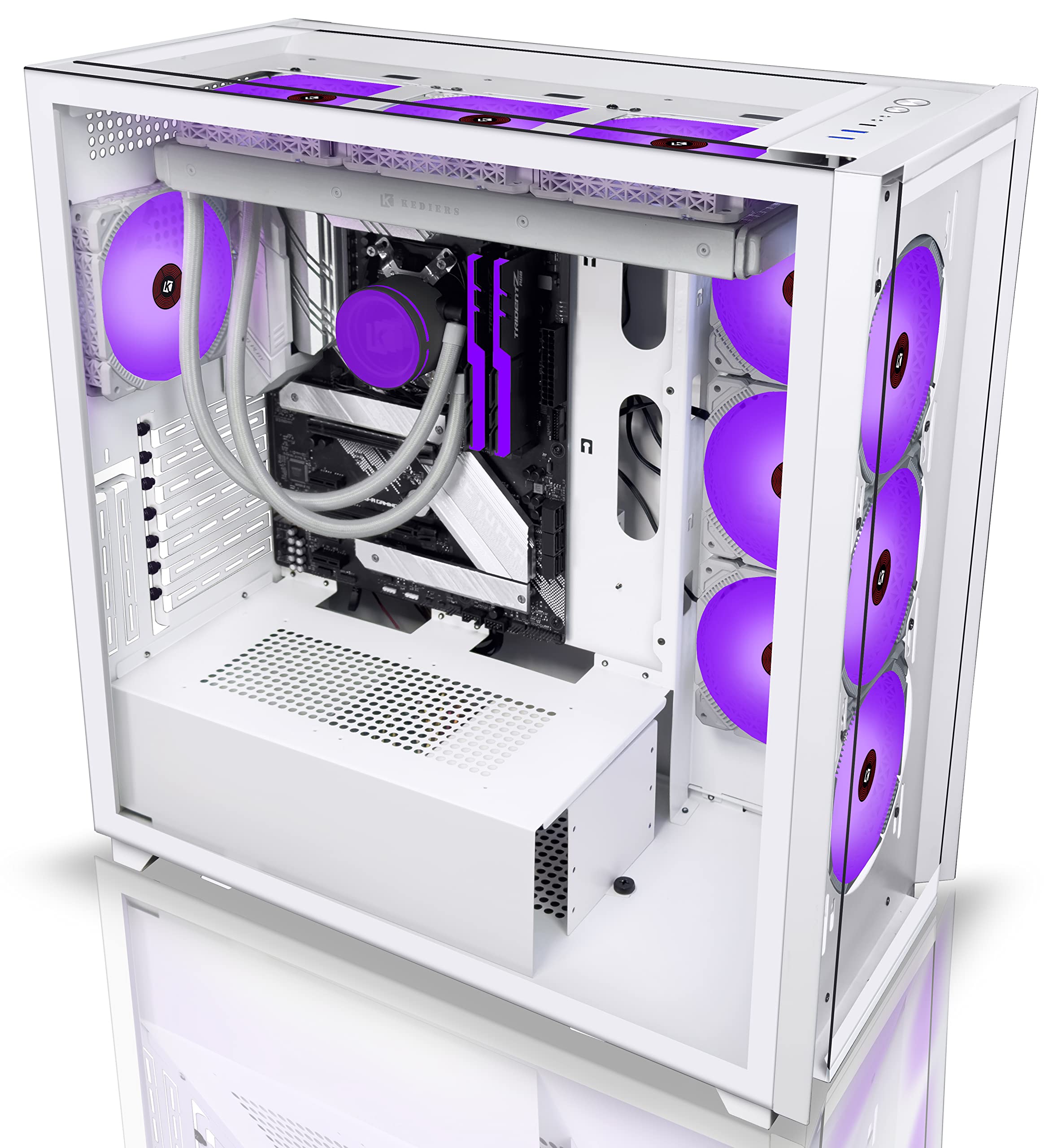 KEDIERS PC Gehäuse – ATX Tower gehärtetes Glas Gaming Computer Gehäuse schwarz 9 ARGB Lüfter KEDIERS PC Gehäuse – ATX Tower gehärtetes Glas Gaming Computer Gehäuse schwarz 9 ARGB Lüfter
