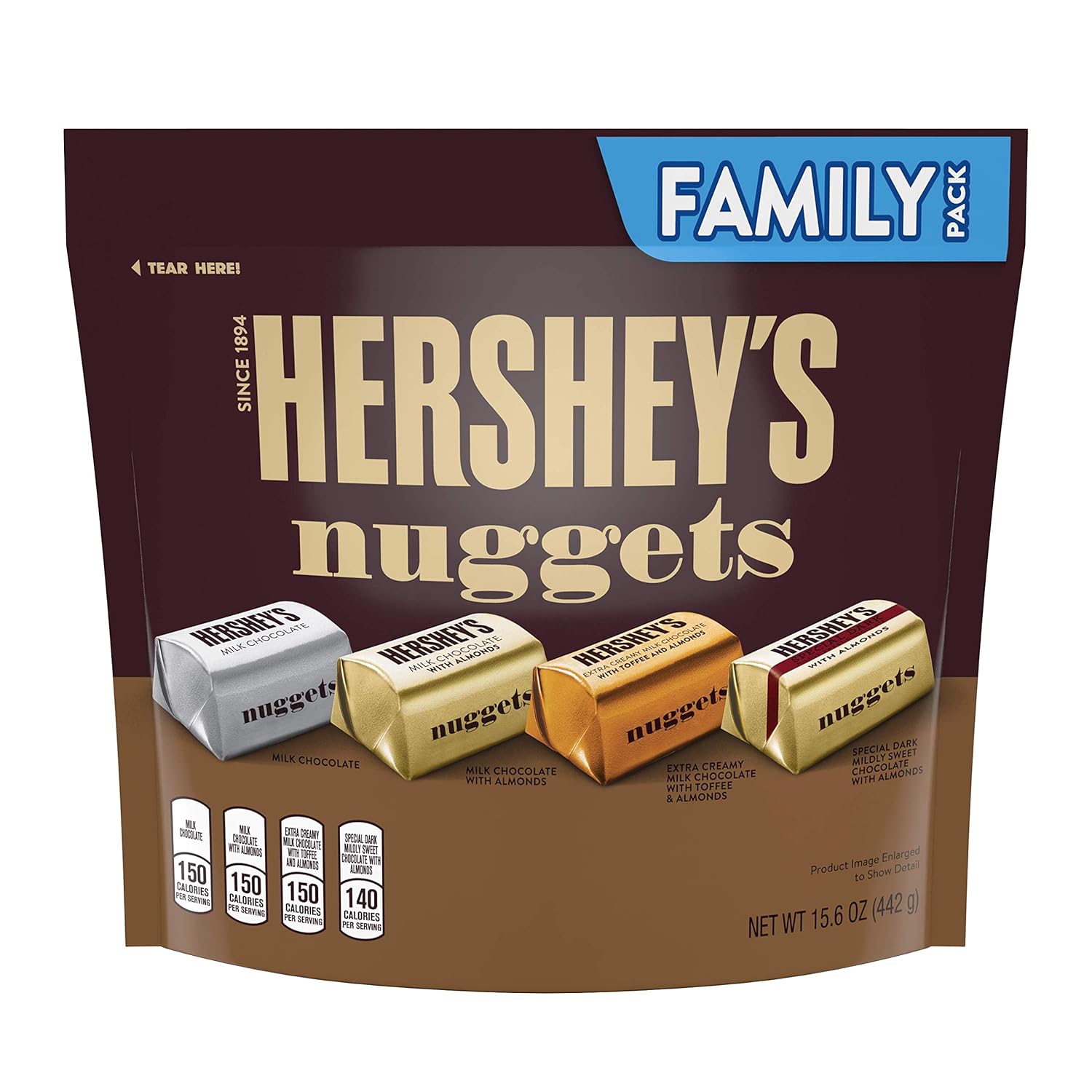Hershey's Nuggets Assortment Family Bag, 442g Amazon.in Grocery