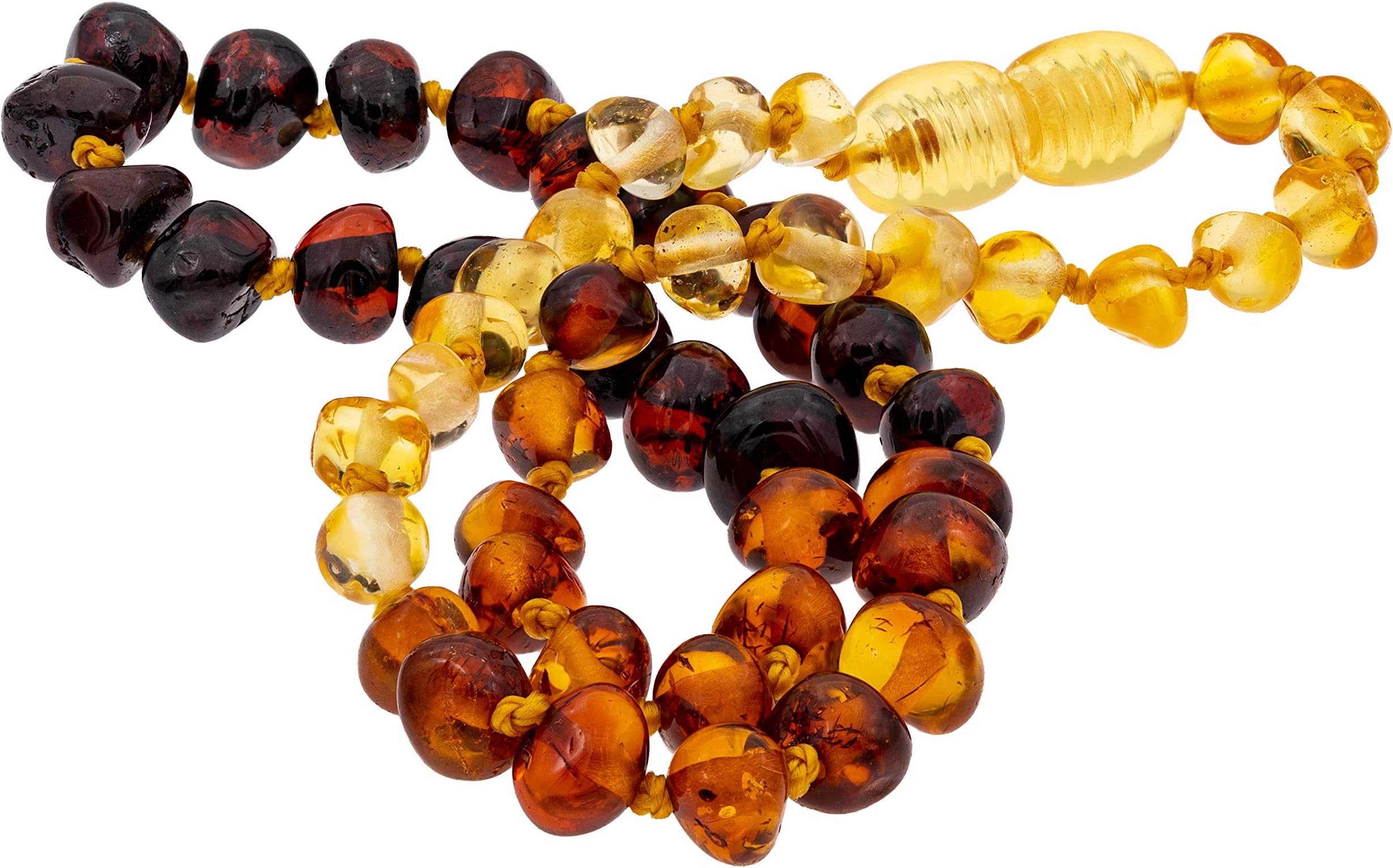 Knotted Baltic Amber Necklace, GIA Certificated - for Natural Remedies - Boost Immune System for All Ages