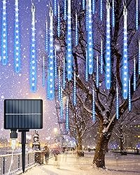Solar Meteor Shower Icicle Lights 20 Tubes 480 LED