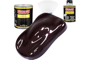 Restoration Shop - Black Cherry Pearl Acrylic Enamel Auto Paint - Complete Quart Paint Kit - Professional Single Stage High Gloss Automotive, Car, Truck, Equipment Coating, 8:1 Mix Ratio, 2.8 VOC