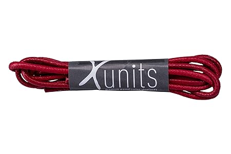 Xunits Schnürsenkel rund & gewachst in 29 Farben Ø 2,5 mm - Längen 60-114 Schuhbänder für Anzug-Business-Schuhe oder Ledersch