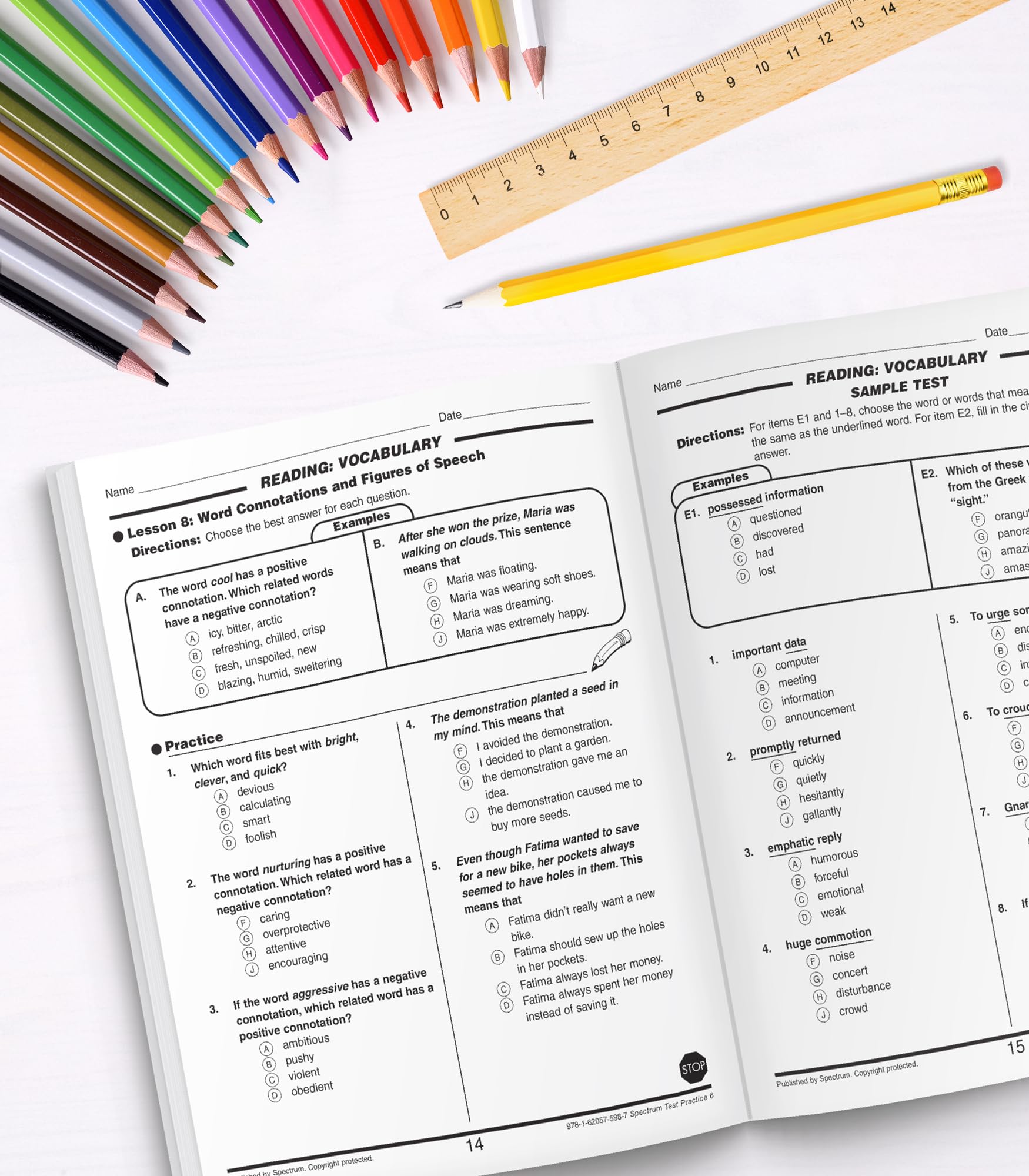 Spectrum Grade 6 Test Practice Workbooks, Ages 10 to 11, Math, Language Arts, and Reading Comprehension 6th Grade Test Practice, Reproducible Book, ... and Math Practice - 160 Pages (Volume 66) Spectrum Grade 6 Test Practice Workbooks, Ages 10 to 11, Math, Language Arts, and Reading Comprehension 6th Grade Test Practice, Reproducible Book, ... and Math Practice - 160 Pages (Volume 66) Paperback