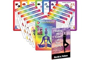 DEEP HEALING LIGHT Chakra Healing Cards and Healing The Core of Your Being - Powerful Cards and Book Set - Affirmations, Teaching, Meditations and Reiki Applications