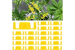FESTEREKEY 40 Pack LST Plant Training Clips – Durable & Reusable Stem Support for Low-Stress Training – Fits All Growth Stages
