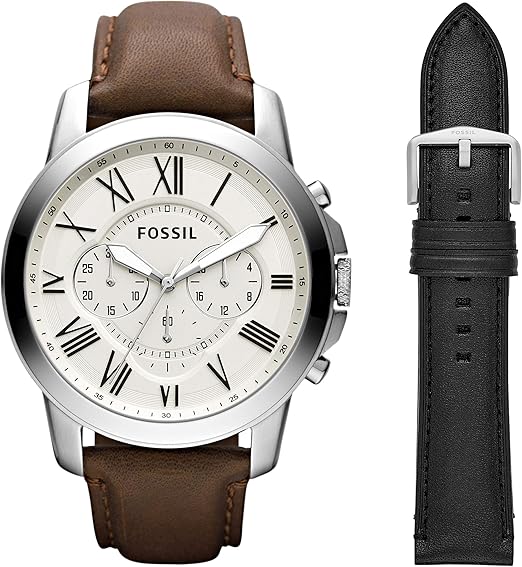 fossil grant quartz chronograph