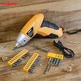 Hi-Spec 34pc Yellow 3.6V Rechargeable Electric Screwdriver Kit view 6