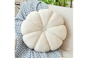 Znhinery Round Floor Pillow Cushion, Pumpkin Pillows Decorative Throw Pillows for Couch Bed, Thick Circle Floor Seat Cushions Home Decor Pillows Chair Sofa Cushion for Adults