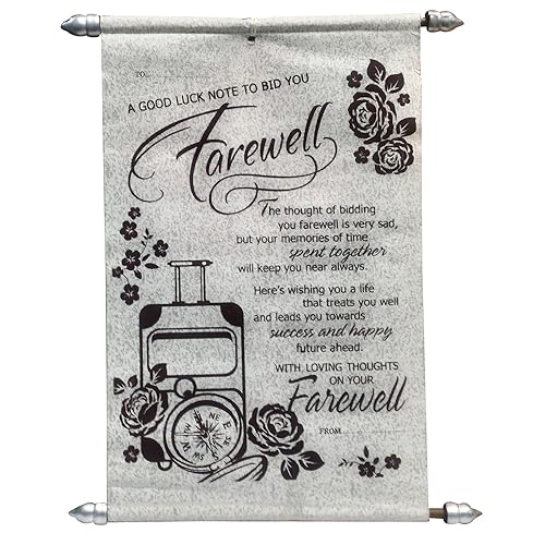 Natali Farewell Scroll Card