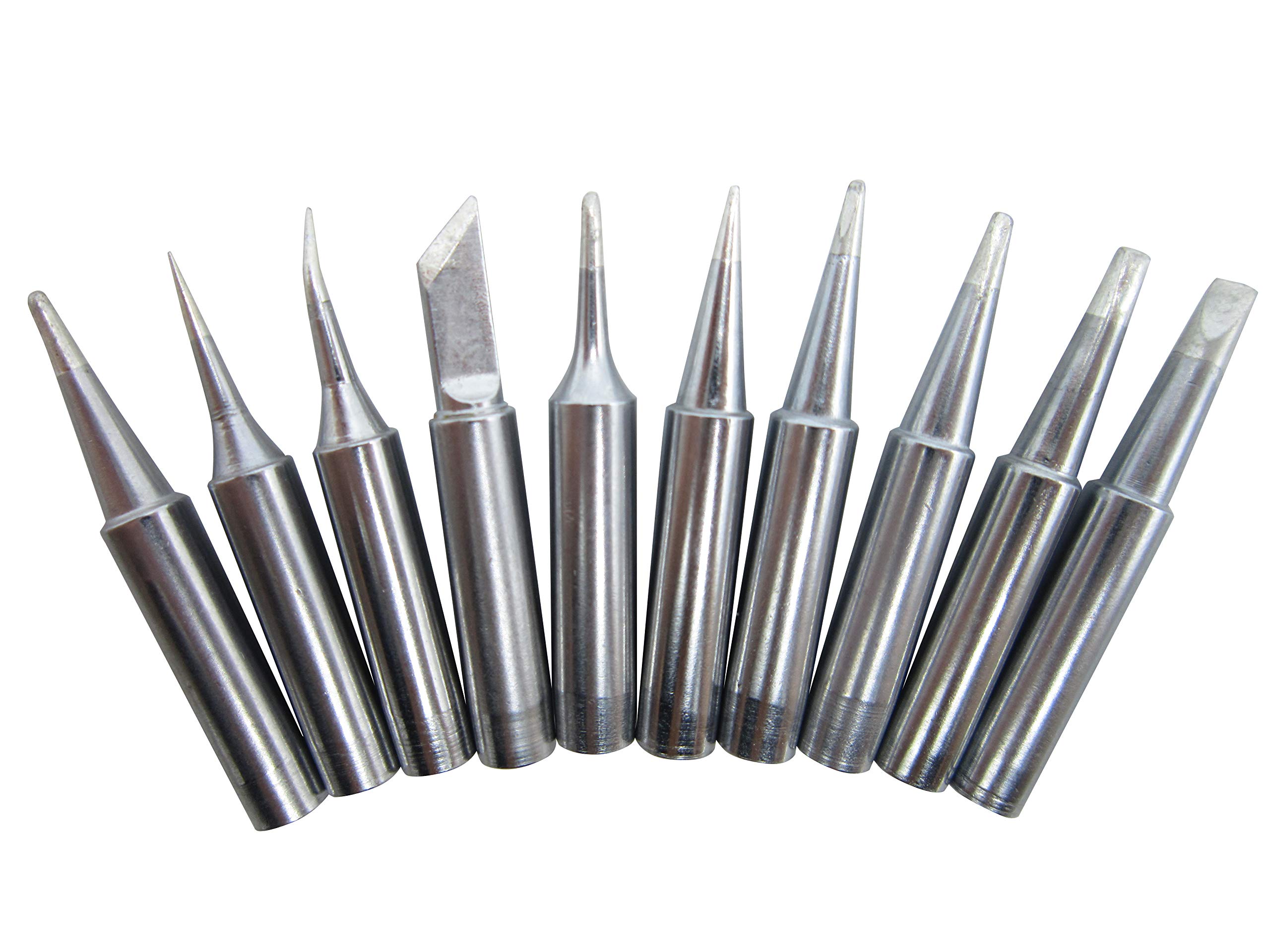 Photo 1 of 10 PCS Soldering Tips 900M for 936 937 888D 907 FX-600 Milwaukee M12SI-D Radio Shack 64-053 Yihua 936/936B x-tronics 3020/3020-XTS Baku 909 878AD zany 853d Atten Quick Aoyue Solder Iron Tip