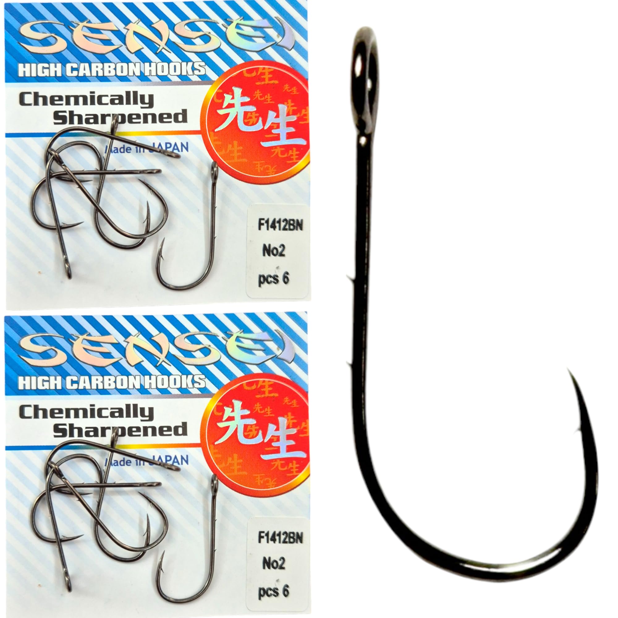 PRO FILSTAR 12 Piece Fishing Hook Set N2 - Double Barb with Ring - Method Feeder - Carp Fishing Hooks - Carp Fishing Accessories - Pop Up Boilies Carp Hooks - Carp Fishing Hooks - Carp Rigs