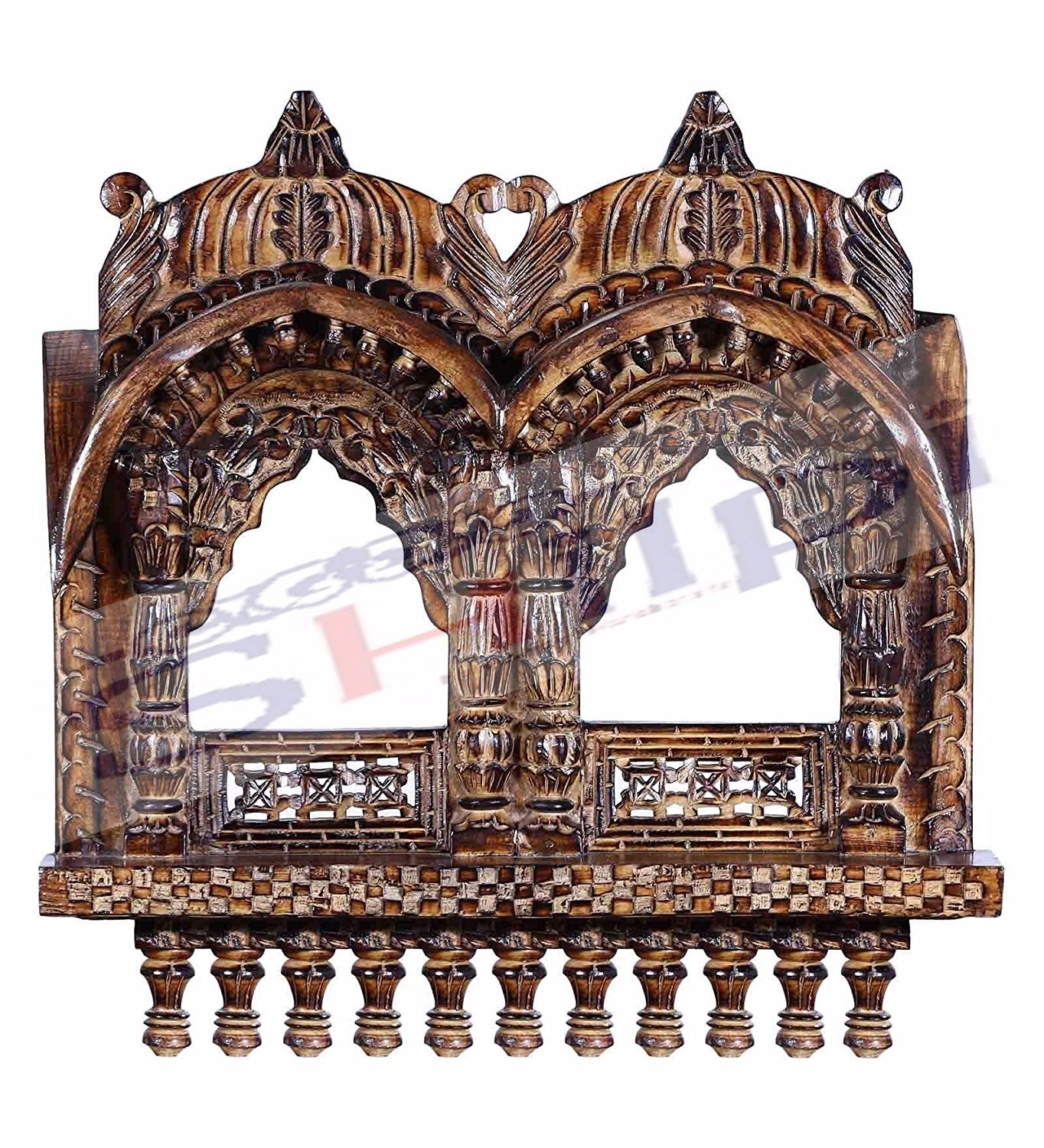 Buy Shilpi Antique Double Frame Jharokha Traditional Rajasthani Style