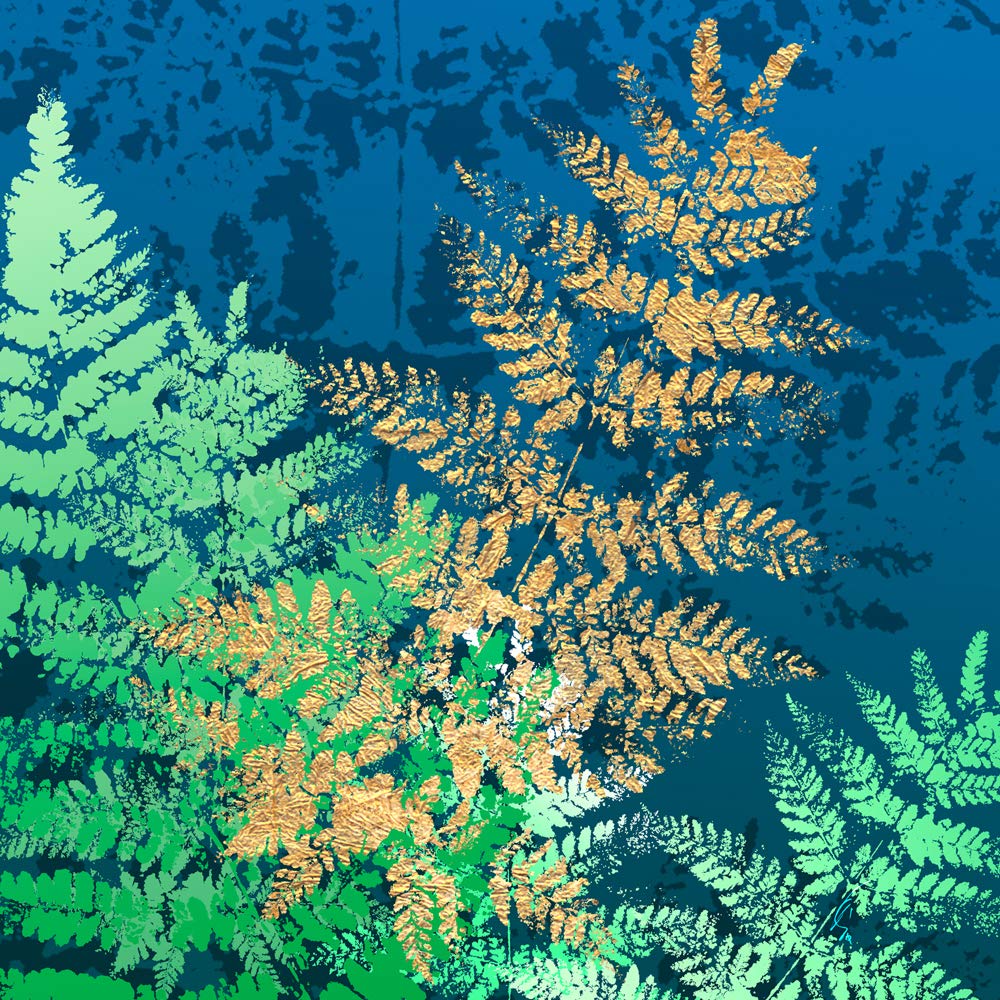 International Graphics - Finished Picture - Mira - ''Golden Glory I''- 30 x 30 cm - Direct printing on acrylic glass