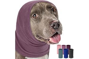 PUMYPOREITY Calming Dog Ears Cover, Dog Ear Muffs Noise Protection, Dog Ear Protection for Anxiety Relief, Dog Calming Hood, 