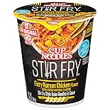Nissin Cup Noodles Stir Fry Noodles in Sauce, Fiery