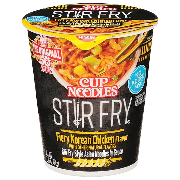 NISSIN CUP NOODLES STIR FRY NOODLES IN SAUCE,...