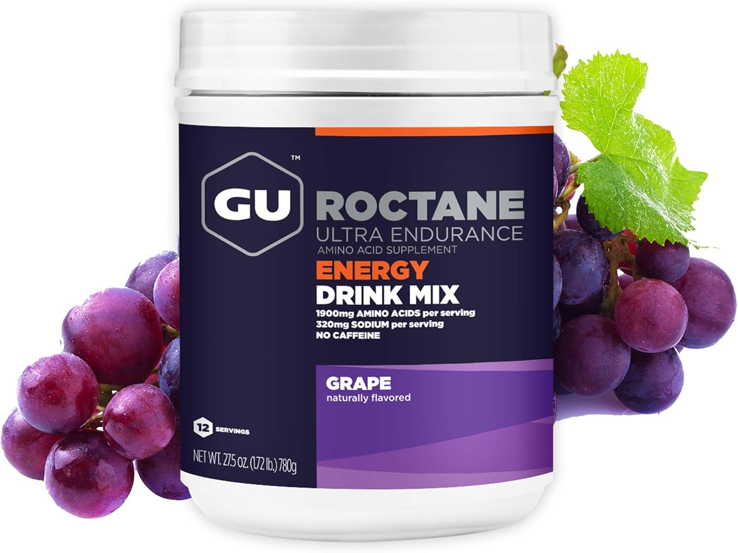 GU Energy Roctane Ultra Endurance Energy Drink Mix, 1.72-Pound Canister, Tropical Fruit: Health & Personal Care