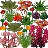 PietyPet 22pcs Colorful Fake Succulents, Mini Artificial Succulents for DIY Crafting Home Terrarium Floral Wall Garden Arrangement Office Decoration (Unpotted)