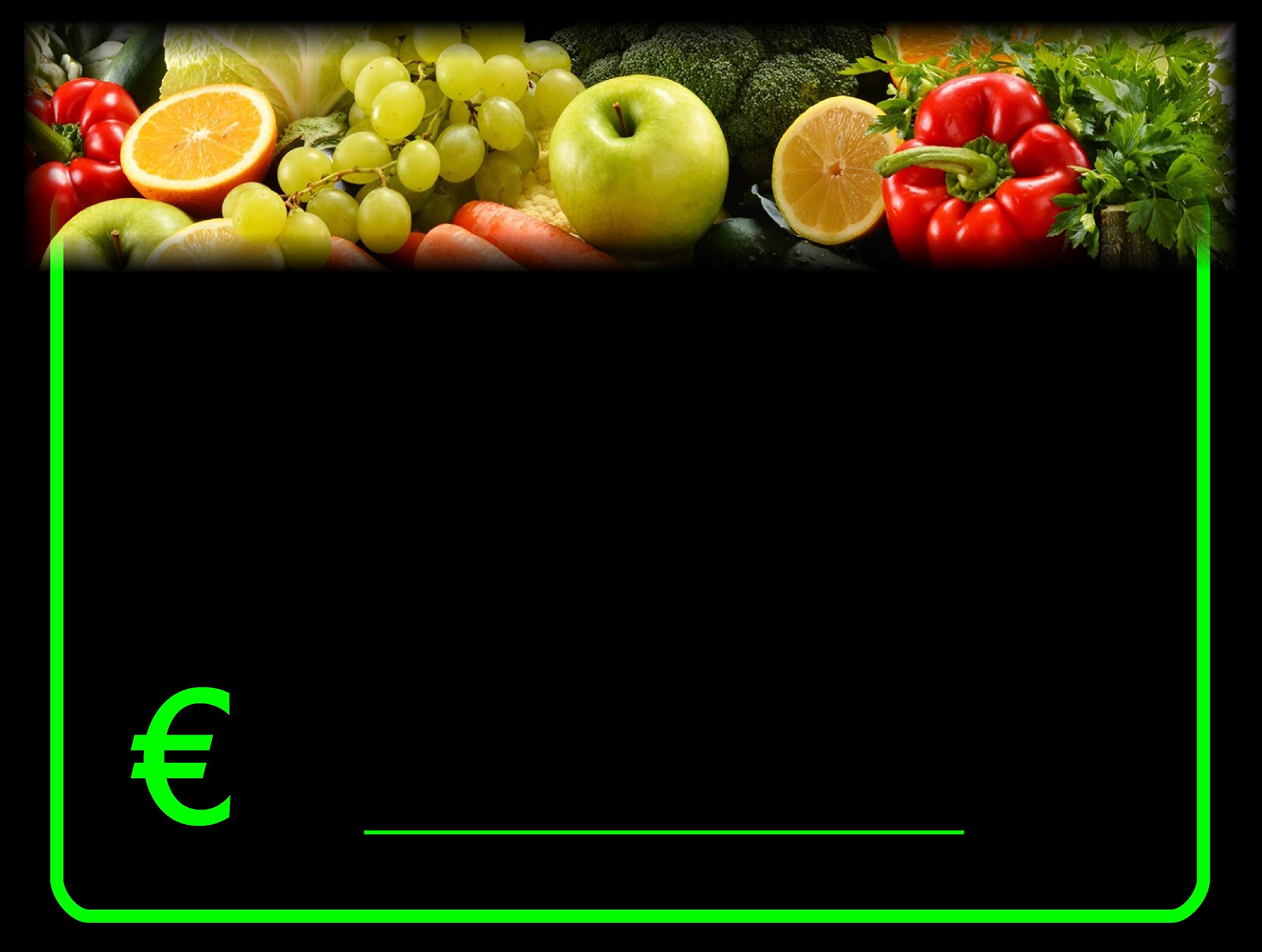 etichettesegnaprezziperalimenti 30 Plastic Fruit and Vegetable Marks, 8.5 x 11.3 cm (Supports Not Included)