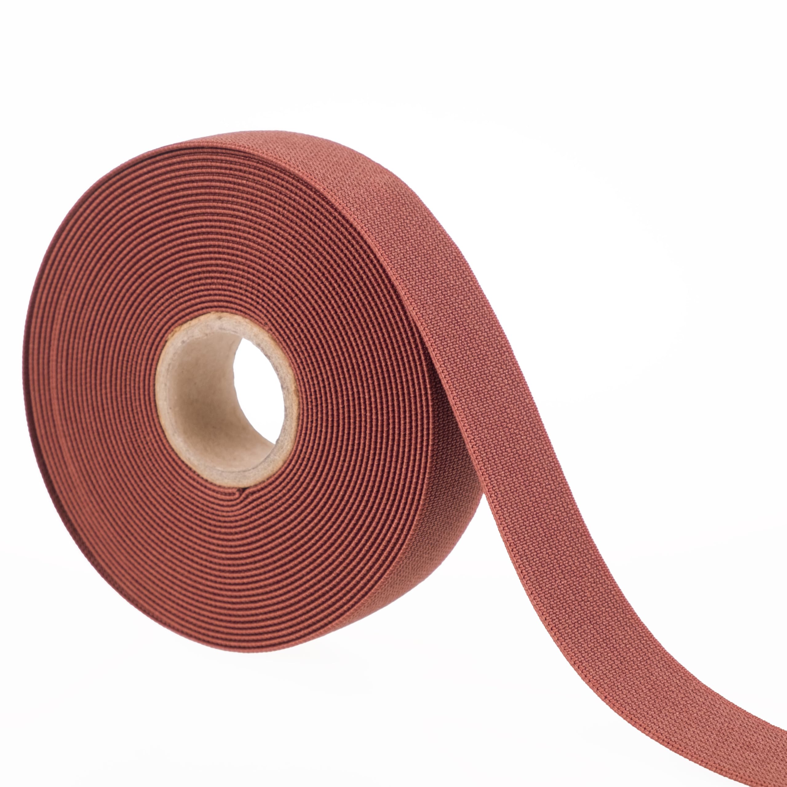 Coloured Elastic for Sewing, 20mm Sewing Elastic, Woven Type, 5 Metres (Brown)