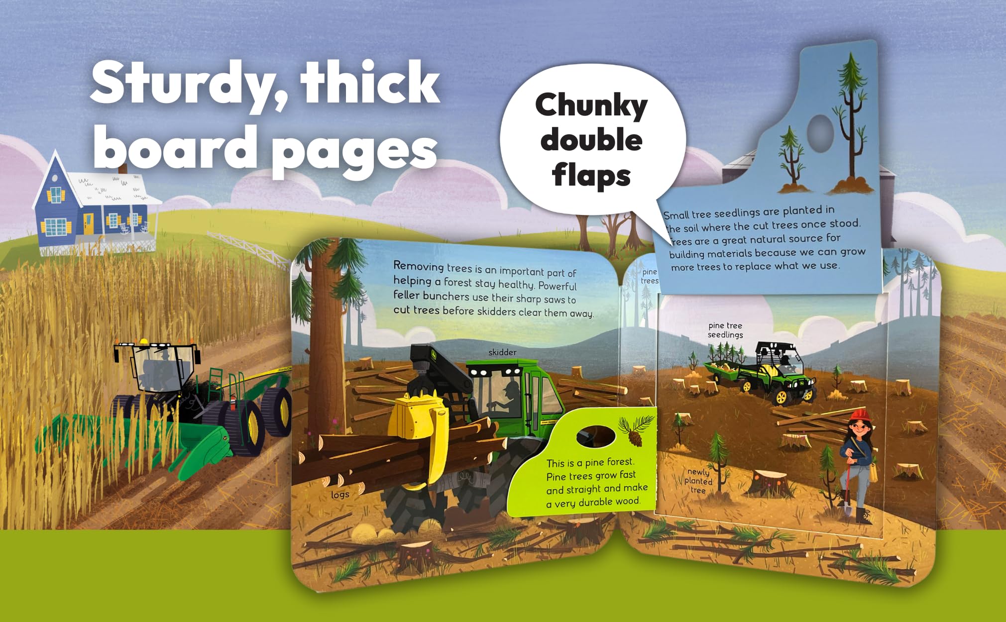 John Deere Kids Peek-a-Flap Dirt - Lift-a-Flap Board Book for Little Farmers and Tractor Lovers (John Deere Peek-a-Flap Board Book)