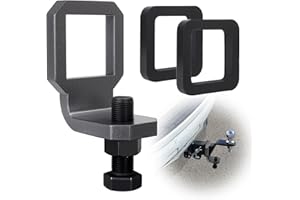 2" Anti Rattle Hitch Clamp with 2 Silencer Pads, Heavy Duty Hitch Stabilizer & Tightener for Quieter Towing, Tool-Free Instal