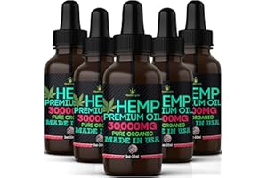 HEALTHERGIZE Hemp Oil-5 Pack-High Potensy Hemp Seed Oil-Organic Extract, Full Flavor Natural Benefits-Made in USA-for Skin, Relief, Sleep, Calm, Discomfort, Muscles, Massage-Safe for Pets-Full Omega 3, 6, 9