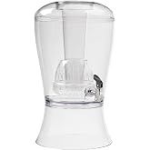 CreativeWare 3 Gallon Beverage Dispenser With Ice Cylinder And Fruit Infuser