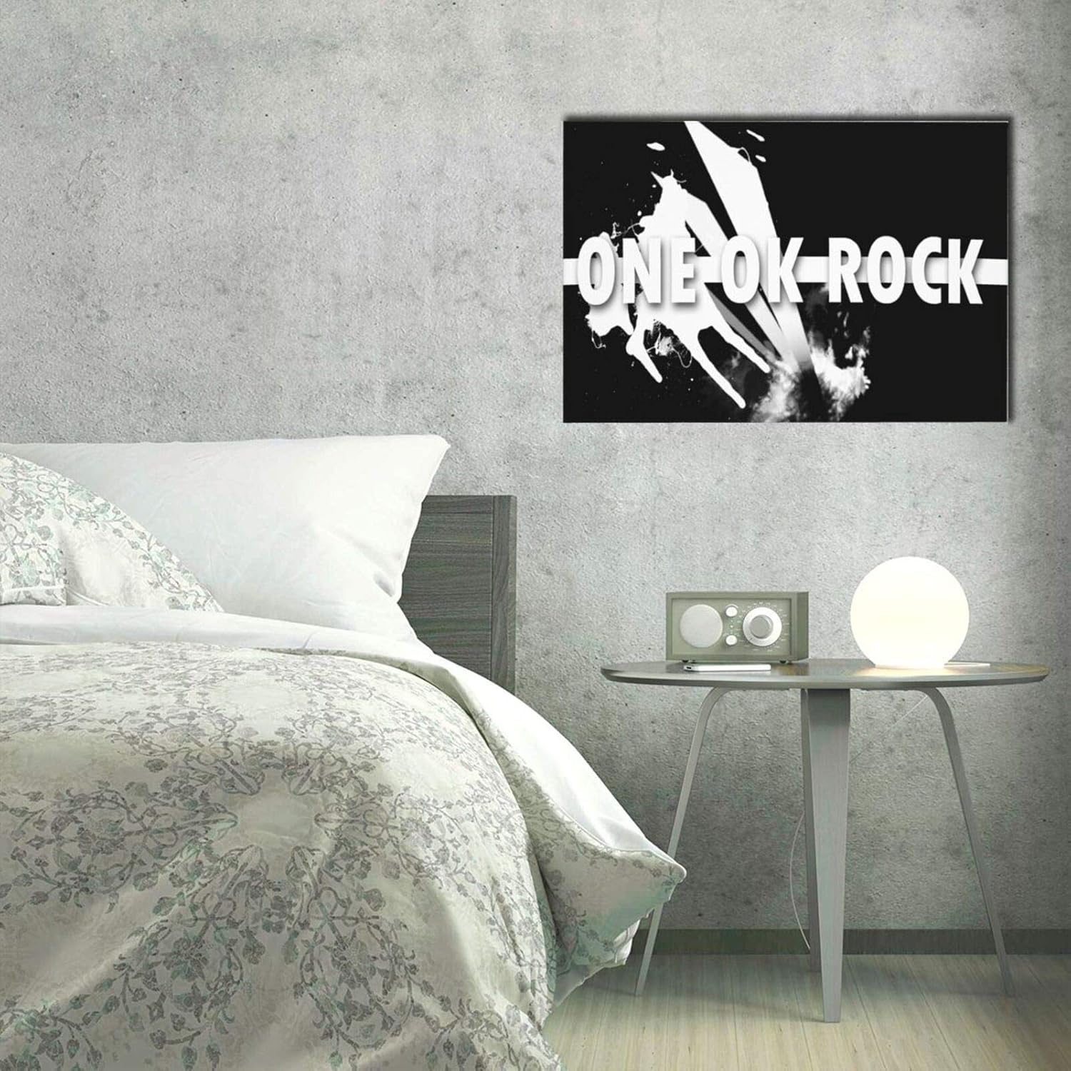 Amazon Co Jp One Ok Rock 14 キャンバスアート モダン アートパネル モダン フレーム装飾画 絵画 写真特大 アートフレーム て取り付けやすい 北欧 インテリア絵画アートフレーム壁掛 フレーム付きの完成品 木枠セット 40cmx60cmx1枚 ホーム キッチン