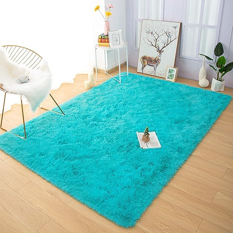 teal nursery rug