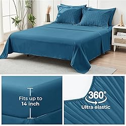 HYMOKEGE Teal California King Comforter Set