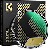 K&F CONCEPT 52mm Polarizing Filter, CPL Lens Filters Optics Glass Polarizer Slim Professional Polarising Multi-Coated Circula