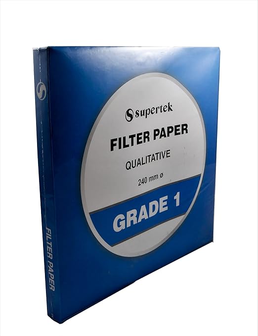 Filter Paper, Qualitative, Grade 1, 240 mm (Diameter) Pack of 100