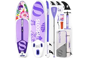 SLOOSH Inflatable Stand Up Paddle Board, 10'6" Paddle Boards with Premium Accessories, Non-Slip EVA Deck, Ultra-Light Carry Bag Pump, Ripple SUP for Youth & Adults of All Skill Levels