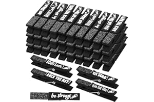Kigeli 30 Pcs Spirit Clips Cheer Pins Cheerleader Gifts Clothes Pins for Backpacks Competition Glittered for Team Cheer Gifts Stuff Supplies Party Favors Accessories Bulk(Black,Shiny)