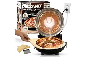 PIEZANO Crispy Crust Pizza Oven by Granitestone – Electric Pizza Oven Indoor, 12 Inch Indoor Pizza Oven Countertop, Pizza Mak