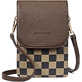 BOSTANTEN Vegan Leather Small Crossbody Bags for Women Designer Cell Phone Bag Wallet Purses Adjustable Strap