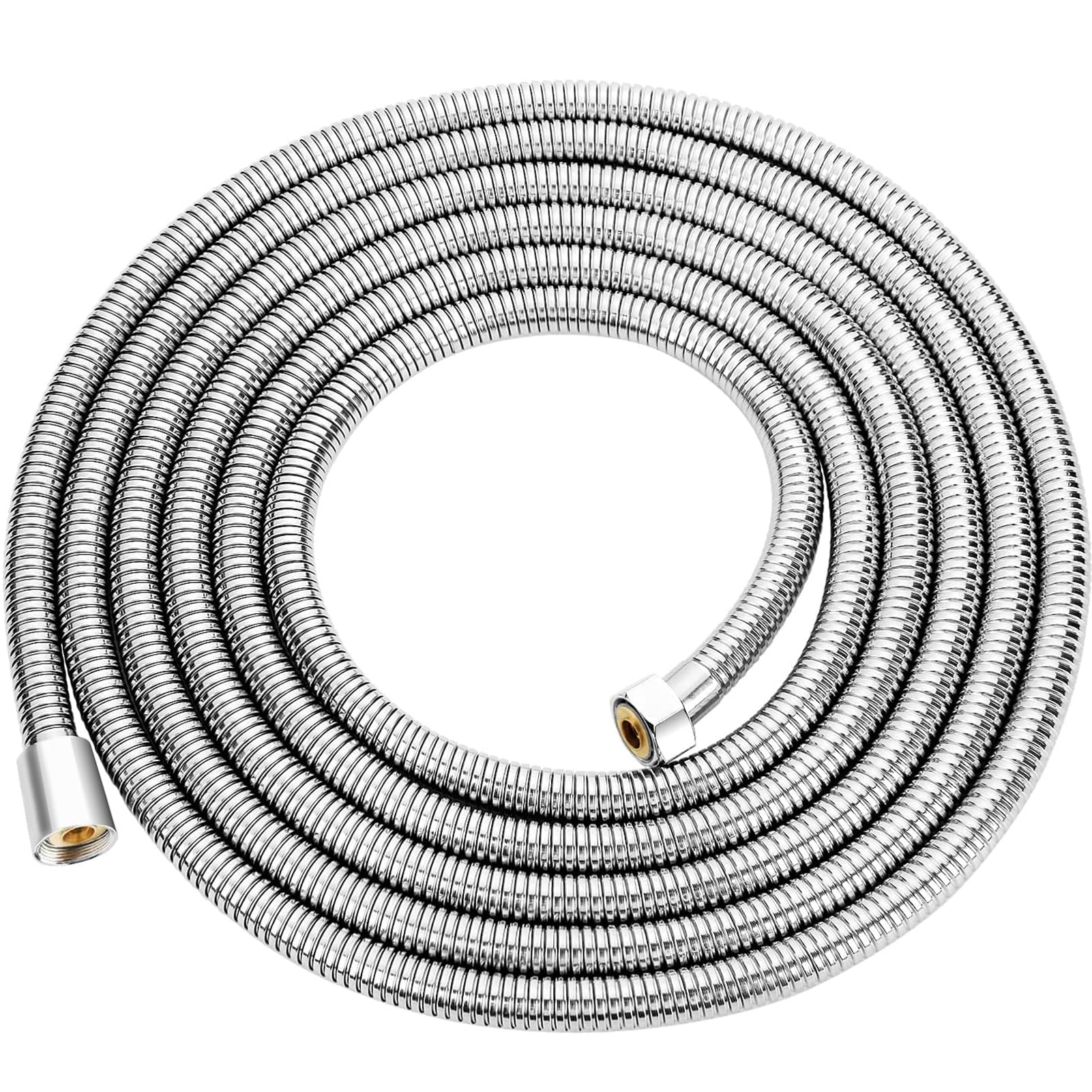 Aopoy Long Shower Hose 5m, 196" Metal Stainless Steel Shower Pipe, Anti-Kink and Leakproof, Bathroom Shower Cable, Easy DIY Replacement