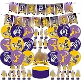 Basketball Party Decorations,Birthday Party Supplies For Basketball Party Supplies Includes Banner - Cake Topper - 12 Cupcake Toppers - 18 Balloons