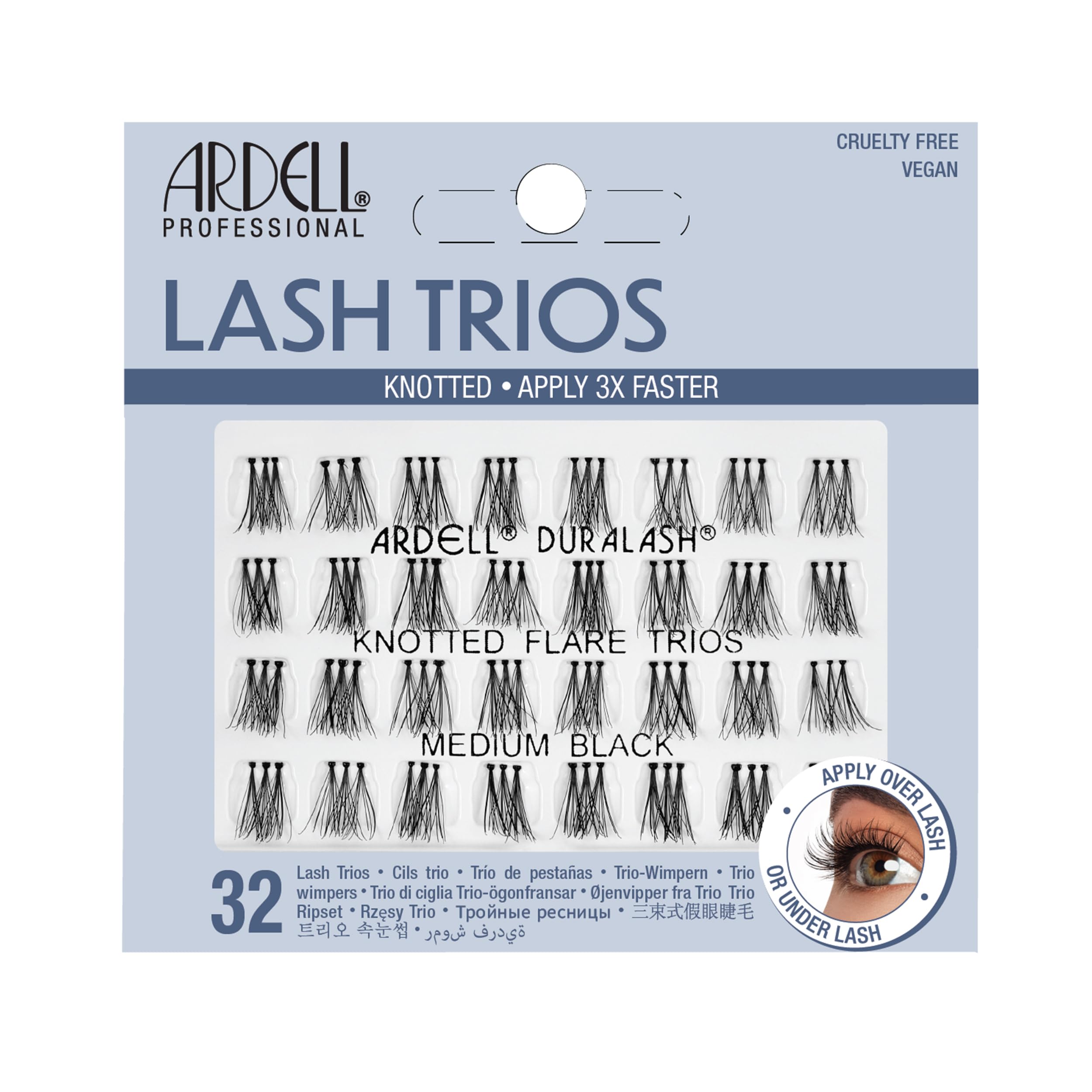 Ardell Trio Individuals Eye Lashes, Medium