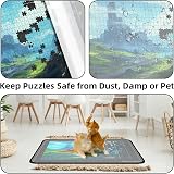 MOZOOSON Puzzle Board for 2000 Pieces 41.3x31.5in with 8 Trays Cover view 2