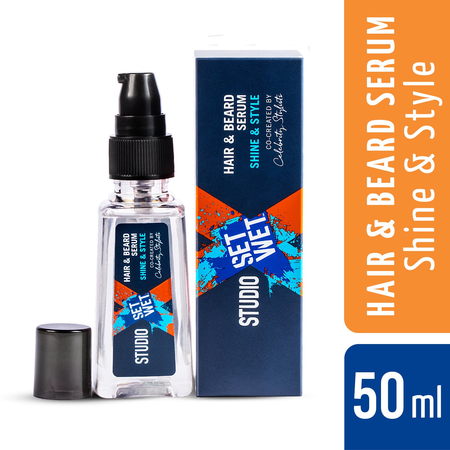 Buy Set Wet Studio X Hair Beard Serum For Men Shine Style 50