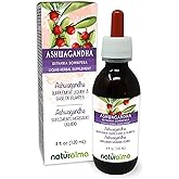 Naturalma Ashwagandha (Withania somnifera) Root Alcohol-Free Tincture - 4 fl oz Liquid Extract in Drops - Herbal Supplement - Vegan