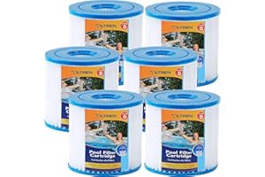 FILTREN Pool Filter Cartridge Type D Filter Cartrige Replacement. (6 Pack)