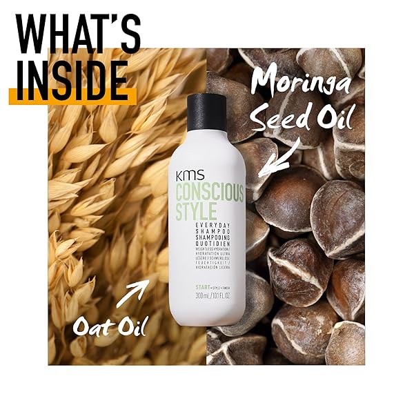 KMS CONSCIOUSSTYLE EVERYDAY SHAMPOO FOR WEIGHTLESS MOISTURE, 25.3 FL OZ