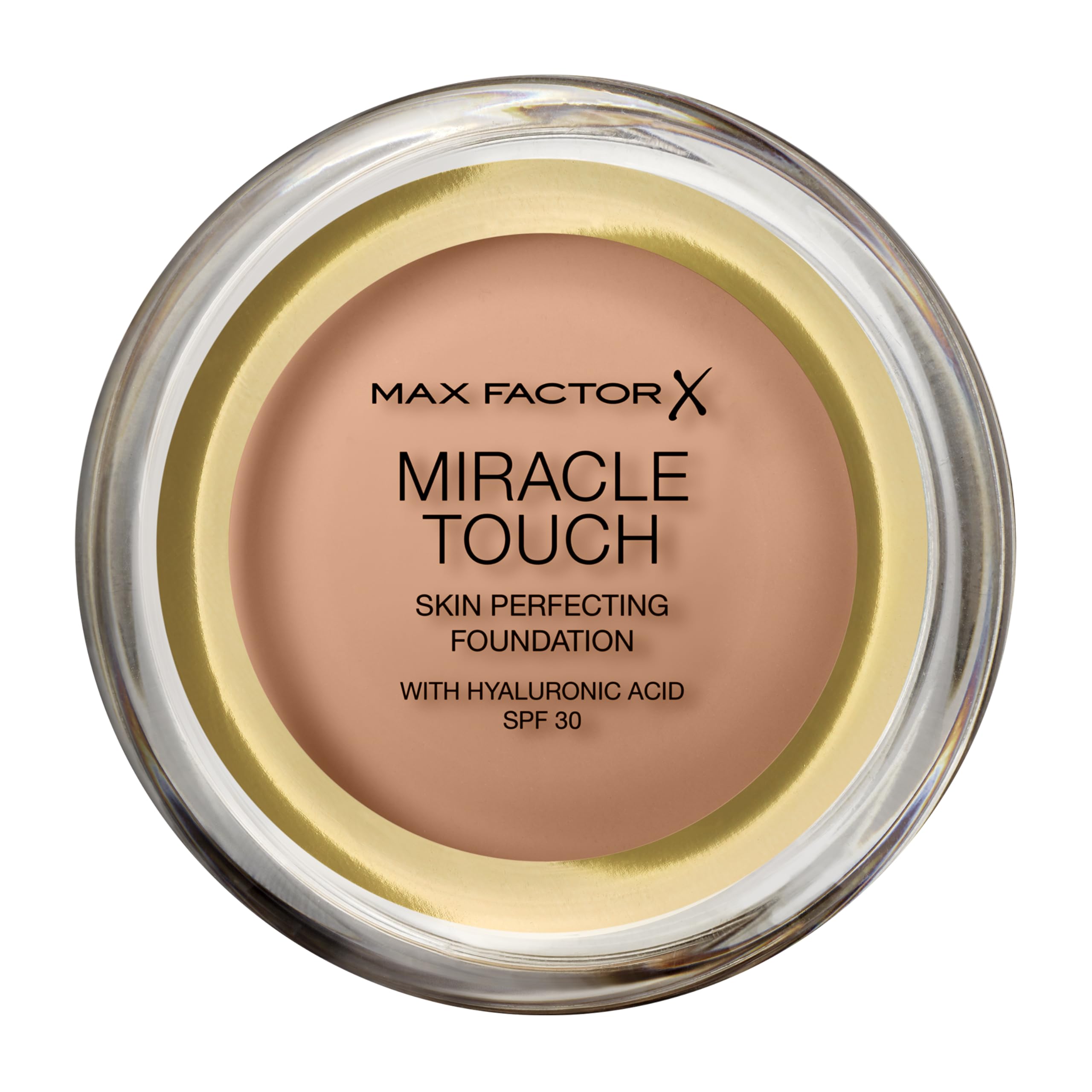 MAX FACTOR - Miracle Touch Foundation - Lightweight Cream To Liquid Formula - SPF 30 & Hyaluronic Acid - 80 Bronze