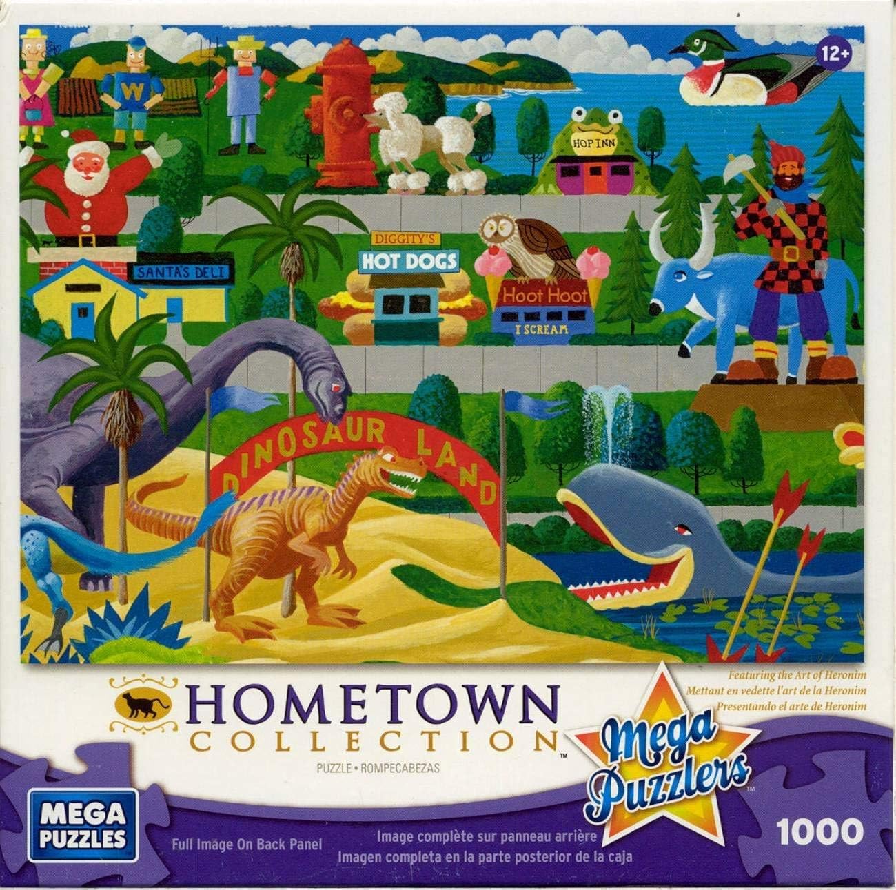 Mega Puzzles: Hometown Collection 1000 piece Roadside Icons Puzzle by Mega Brands