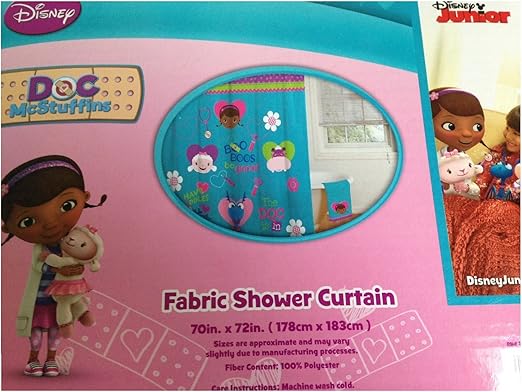 Amazon Com Disney Doc Mcstuffin Boos Be Gone Fabric Shower